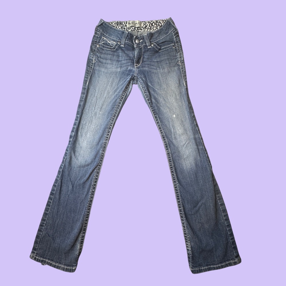 Ariat Jeans Women 28R Blue REAL Low Rise Rosy Whipstitch Lakeshore Bootcut